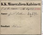 Etiketten zu Silber Gediegen (NHMW-MIN-Aq571)